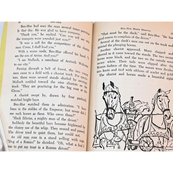 Ben-Hur (Abridged Movie Edition) (1961 Scholastic TX218) - Picture 8 of 10